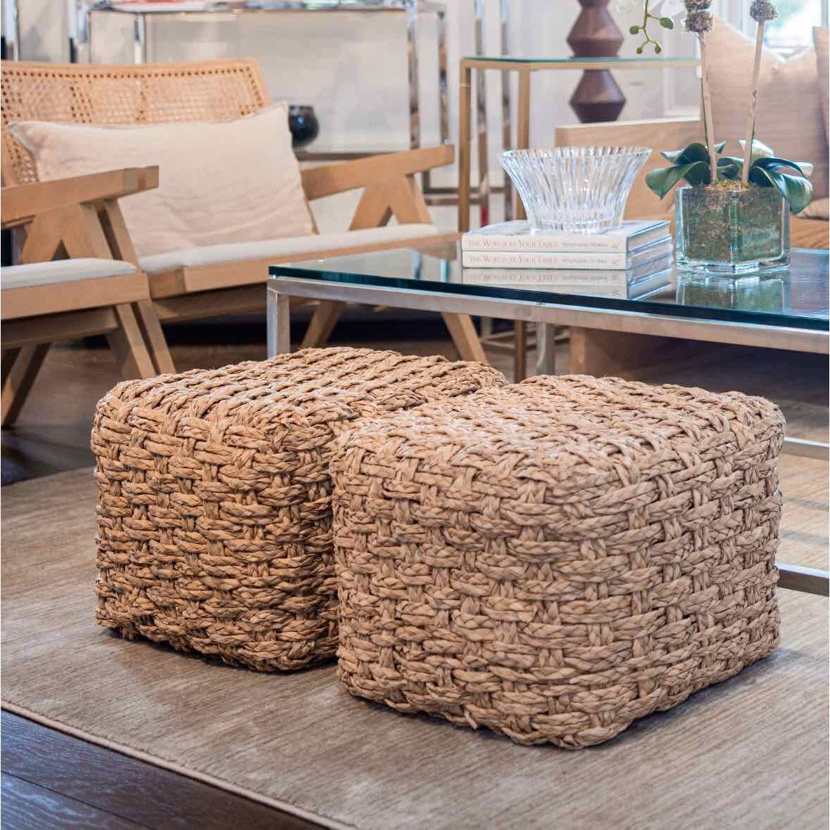 Sisal Rope Ottoman Cube