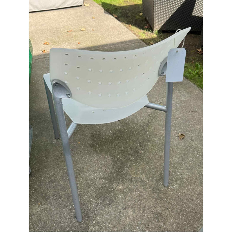 'Also' White Polymer Dining Side Chair by Keilhauer