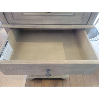 St. James Gray Oak 7-ft Standing Cabinet by RH - colletteconsignment.com