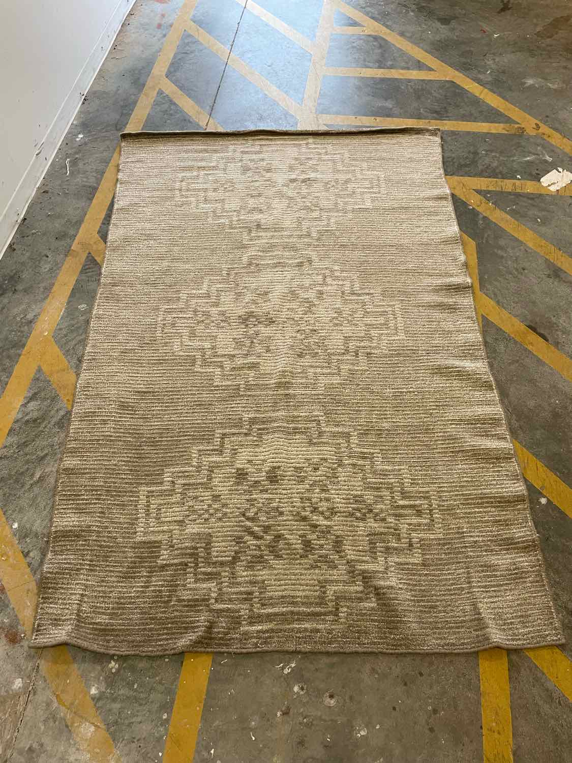 4.10' x 7.6' Tan Medallion Rug #48