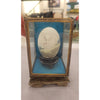Chinese Painted Egg in Silk & Glass Case