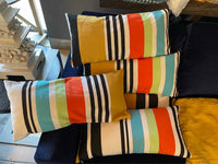Multicolor Striped Lumbar Pillow by Missoni Home