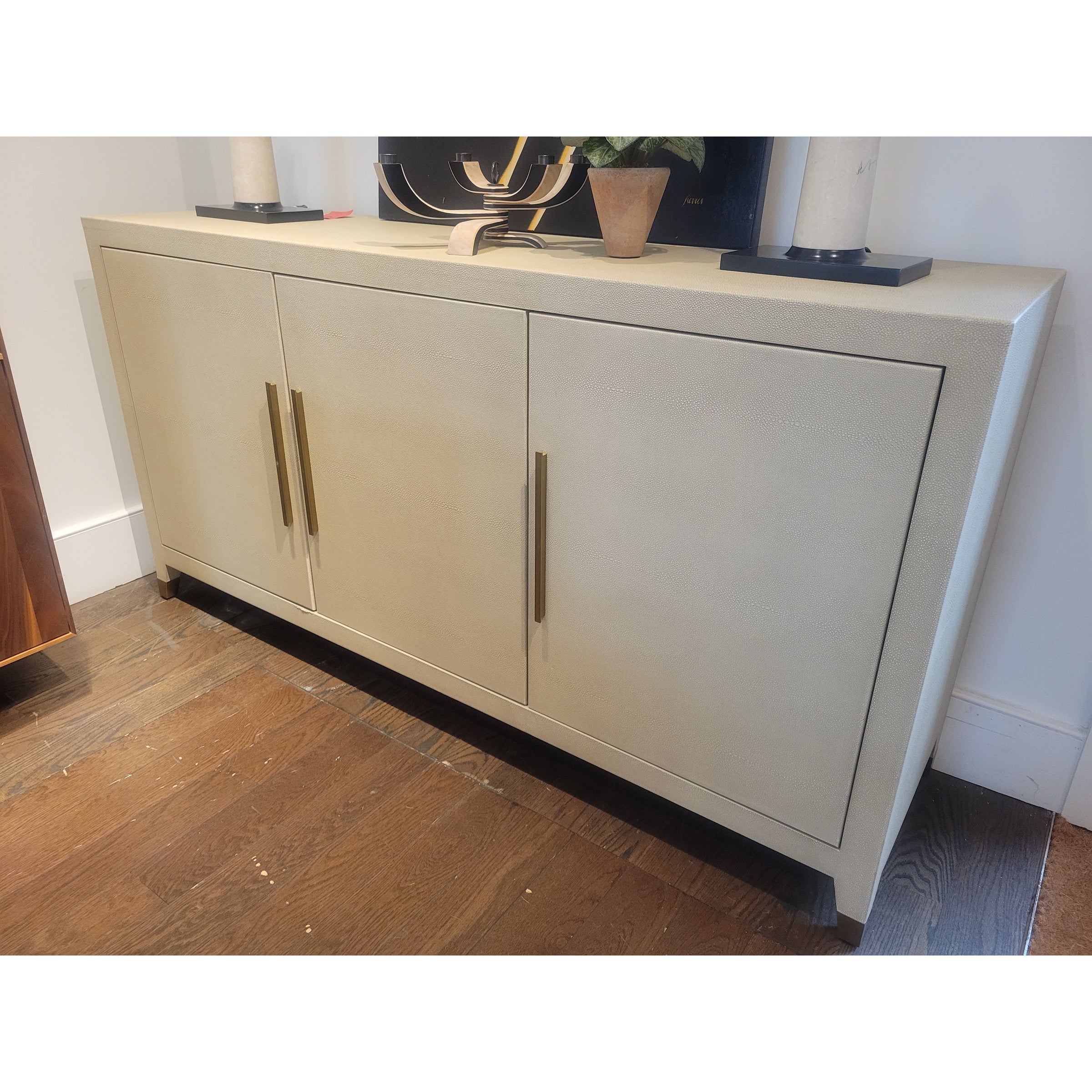 'Graydon' Shagreen 3-Door Credenza by RH
