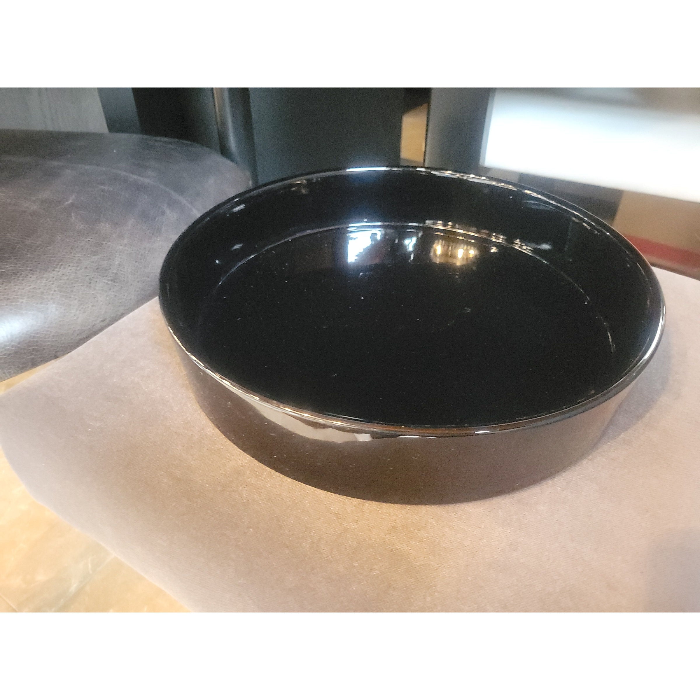 Japanese Black Ceramic Bowl