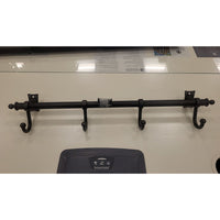 Wall-Mounted Iron Coat Rack Bar w/ 4 Hooks - colletteconsignment.com