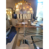 Chrome & Lucite Demilune Floor Lamp by George Kovacs - AS IS