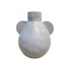 Glazed Gray Ceramic Jug w/ 2 Extensions