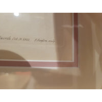 Trio of Botanical Prints by Francis Sansom in Gold Frame