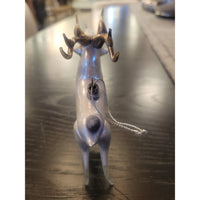 Glass Reindeer Ornament