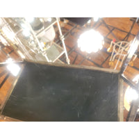 Polished Steel Bar Cart w/ Mirror Glass Shelves Attrib. to Moniker (As Is)