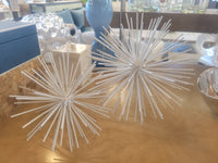 PAIR of White Resin Urchins