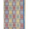 12x14-ft Blue & Red Squares Pattern Rug