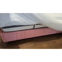 Twin-Sized Pink & Red Spotted Upholstered Bed Frame - colletteconsignment.com