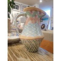 Heather Painted Ceramic Pitcher by Mackenzie Childs