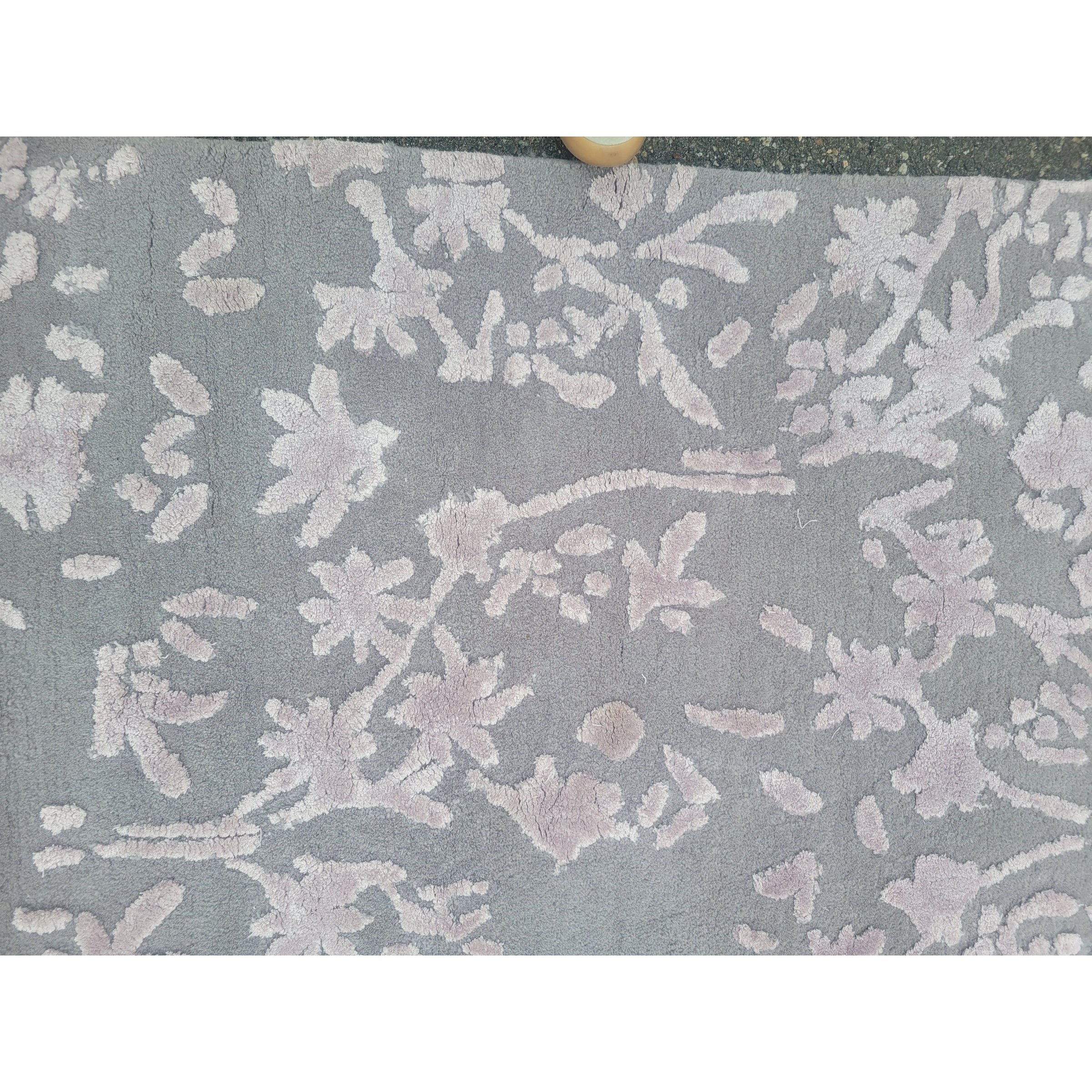 8x11 Pink Floral High Pile Rug