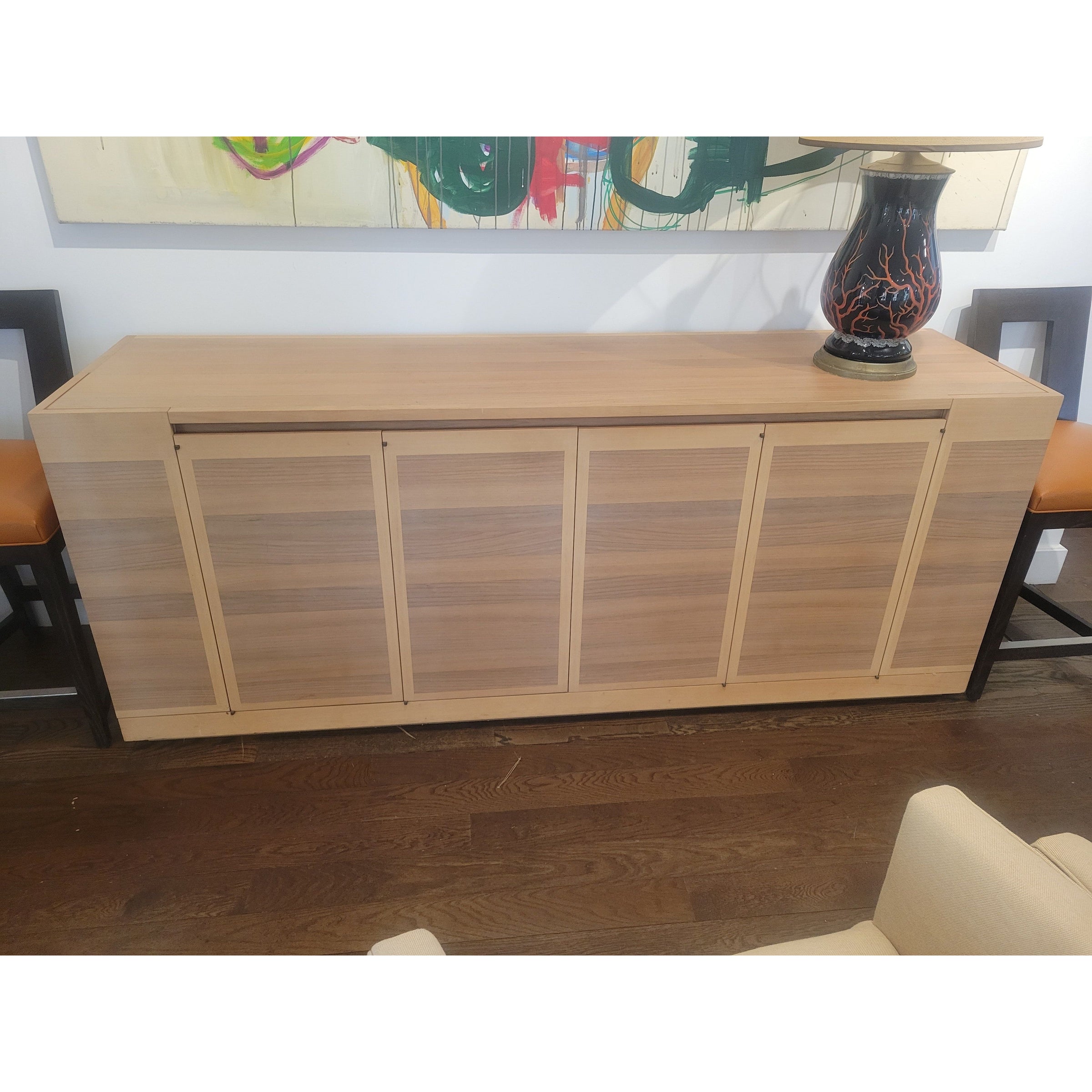 ICS Walnut & Maple Snack Bar by Ceccotti Collezioni - AS IS