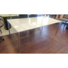 'Plano' Milk Glass Top Dining Table w/ Chrome Legs by Fritz Hansen - AS IS