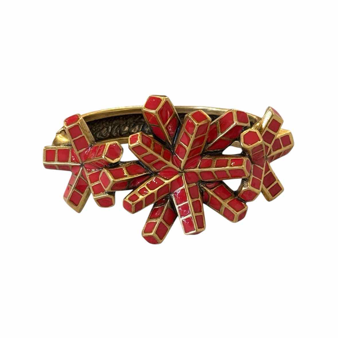 Women's Oscar de la Renta Red Bracelet - colletteconsignment.com