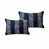 PAIR of 'Bradbourne Indigo' Lumbar Pillows w/ Insert by Ryan Studio