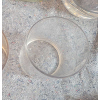 Small Thin-Rim Glass Candle Holder