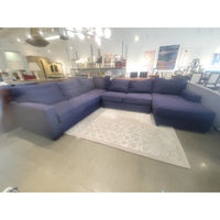 4-Pc Indigo Chaise Sectional by PB - AS IS