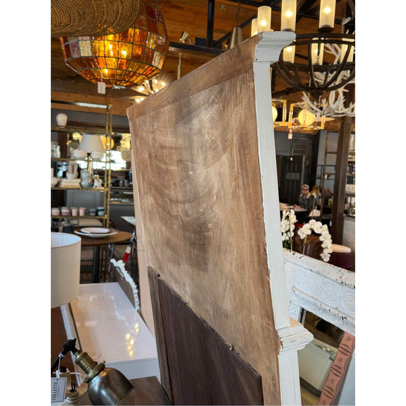 French Style Off-White Trumeau Mirror by Eloquence
