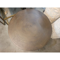 Round Wood Coffee Table w/ Metal Legs