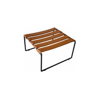 Royal Botania "Strappy" Indoor/Outdoor Side Table in Polyskin Cognac