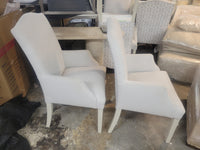 SET of 6 Custom Upholstered High-Back Arm Chairs Attrib. to RH (AS IS)