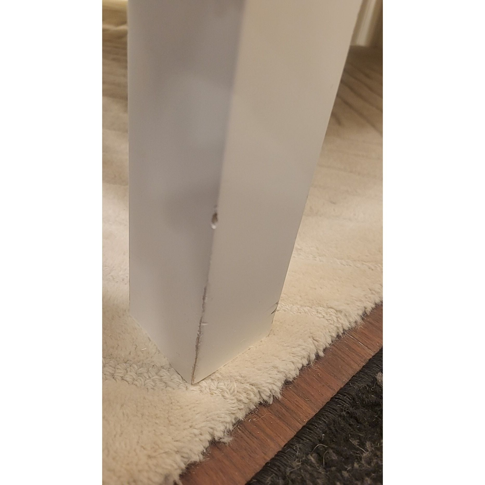 Twin-Sized White Wood Bed Frame