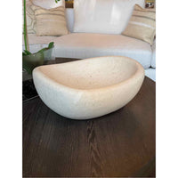 Wyld Blue White Limestone Serving Bowl