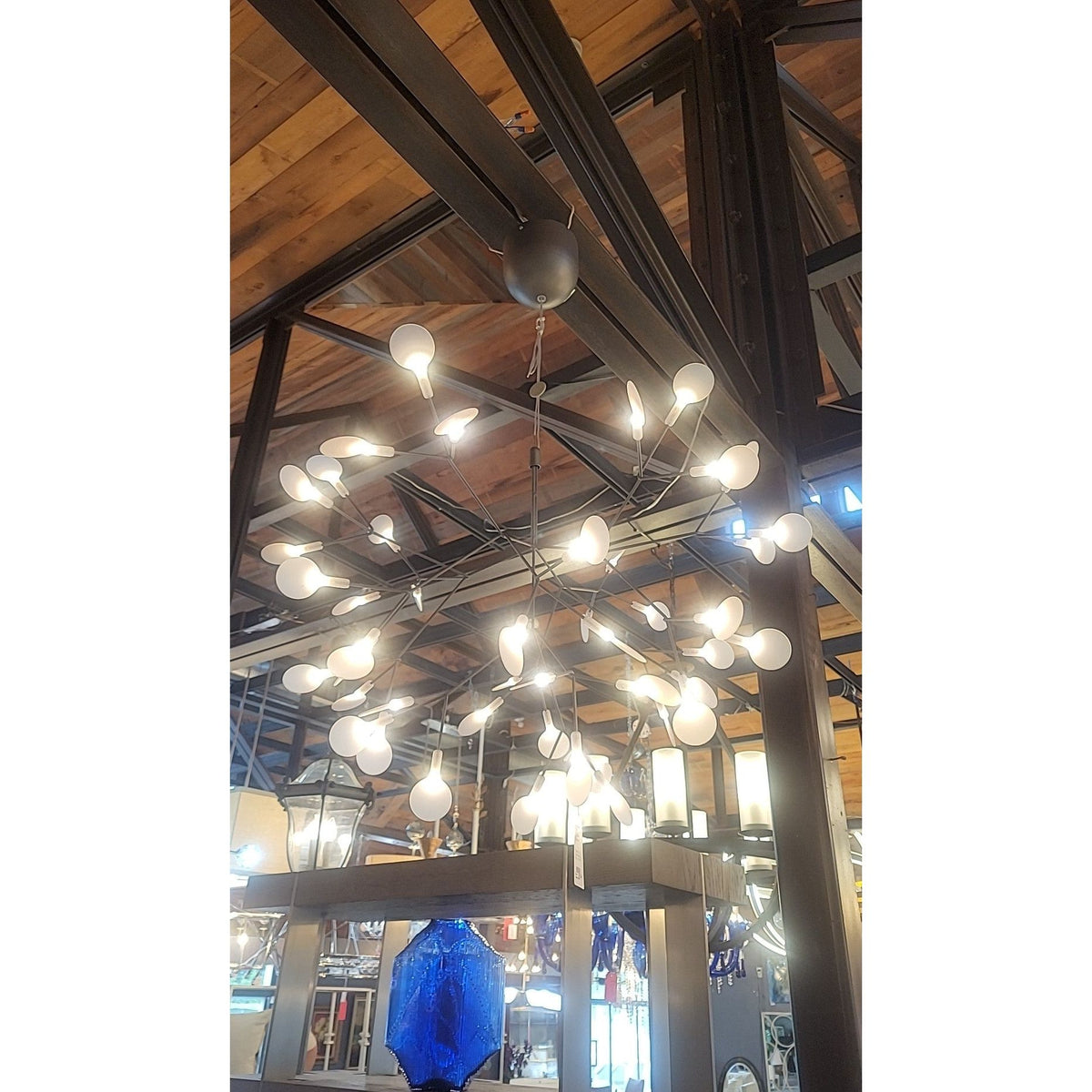 'Heracleum III' LED Nickel Chandelier by Moooi
