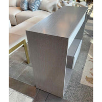 Gray & White Console w/ 3 Drawers