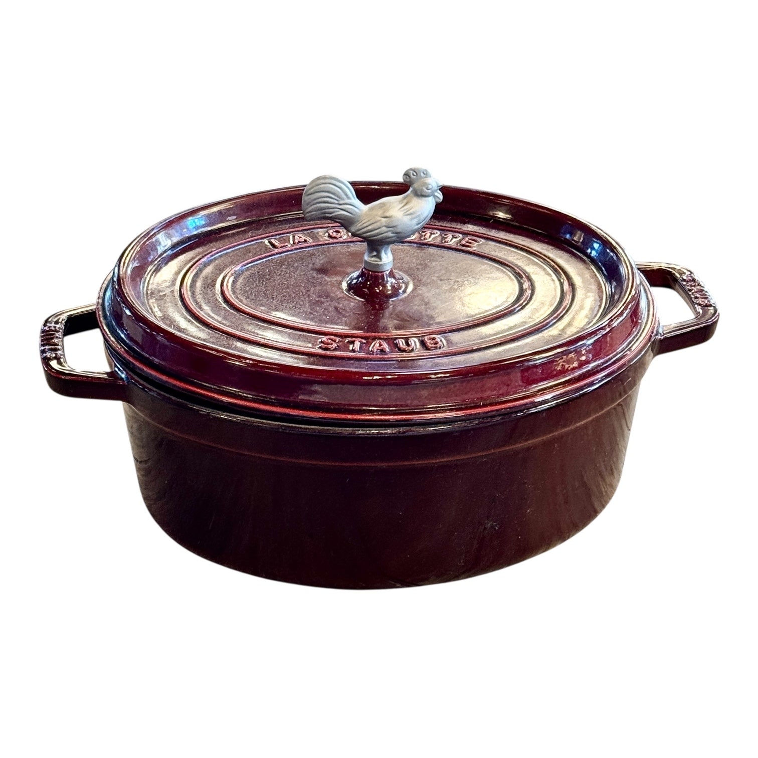 La Cocotte Cast Iron French Oven w/ Rooster Handle by Staub