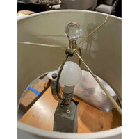 Gray Hair on Hide Table Lamp Attrib. to Made Goods