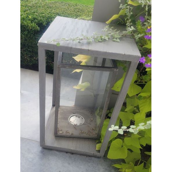 PAIR of Teak Double Lanterns