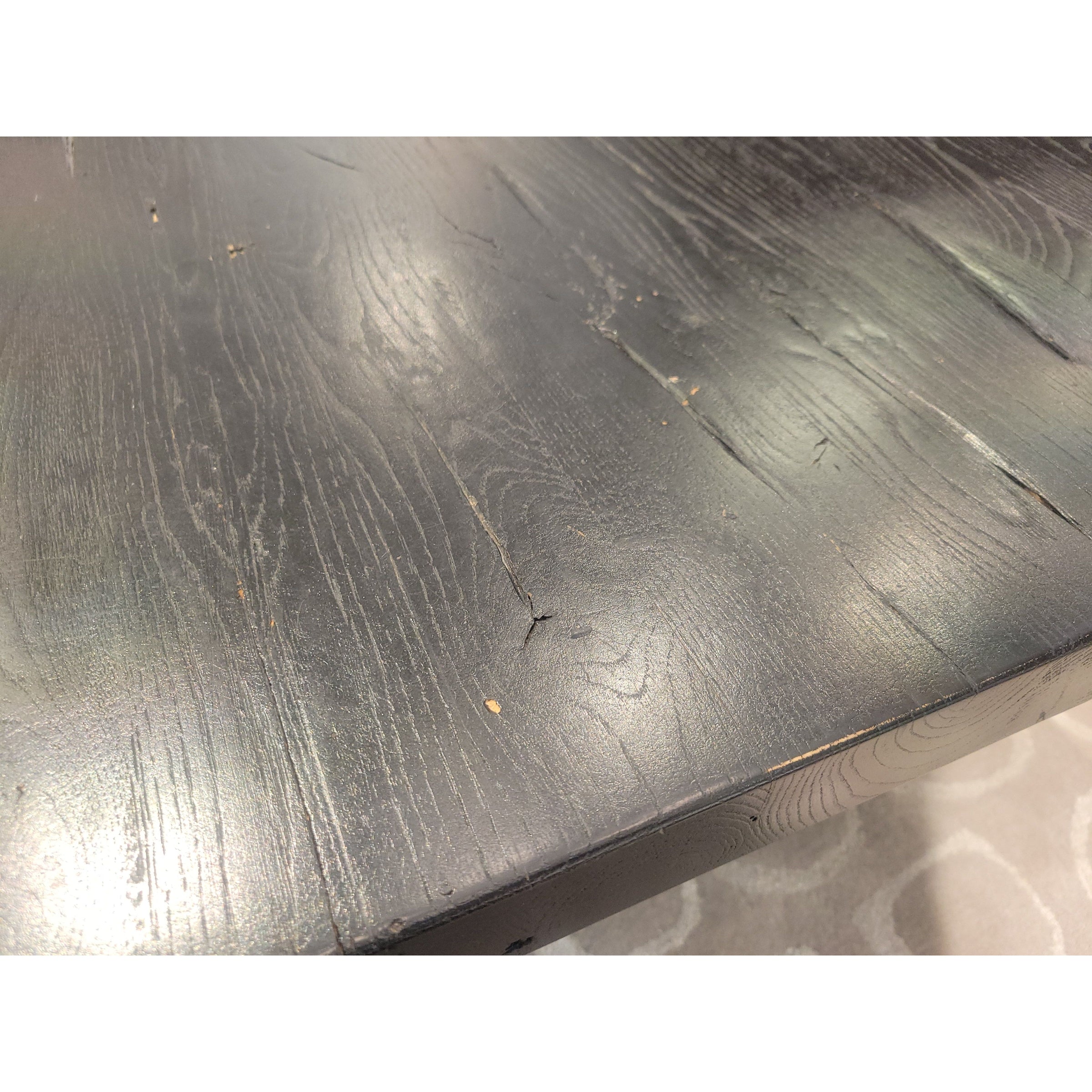 3-ft Square Black Oak Plinth Coffee Table by RH