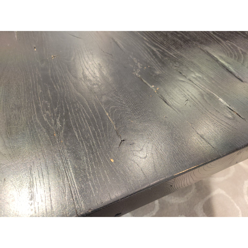 3-ft Square Black Oak Plinth Coffee Table by RH