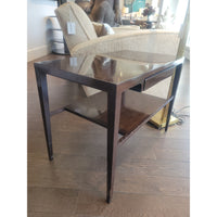 PAIR of Mid-Century Wood 1-Drawer Side Tables (AS IS)