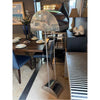 Chrome & Lucite Demilune Floor Lamp by George Kovacs - AS IS