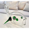 Blanco Glass Fish w/ Green Fins - AS IS