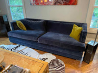 Navy Velvet Sofa by MG+BW