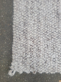 11' x 12' Gray Wool Pebble Rug