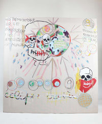 'Eclipse Craniere' Painting on Linen by Fabrice Dupre