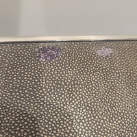 Shagreen & Chrome 4-Door Credenza by RH - AS IS - colletteconsignment.com