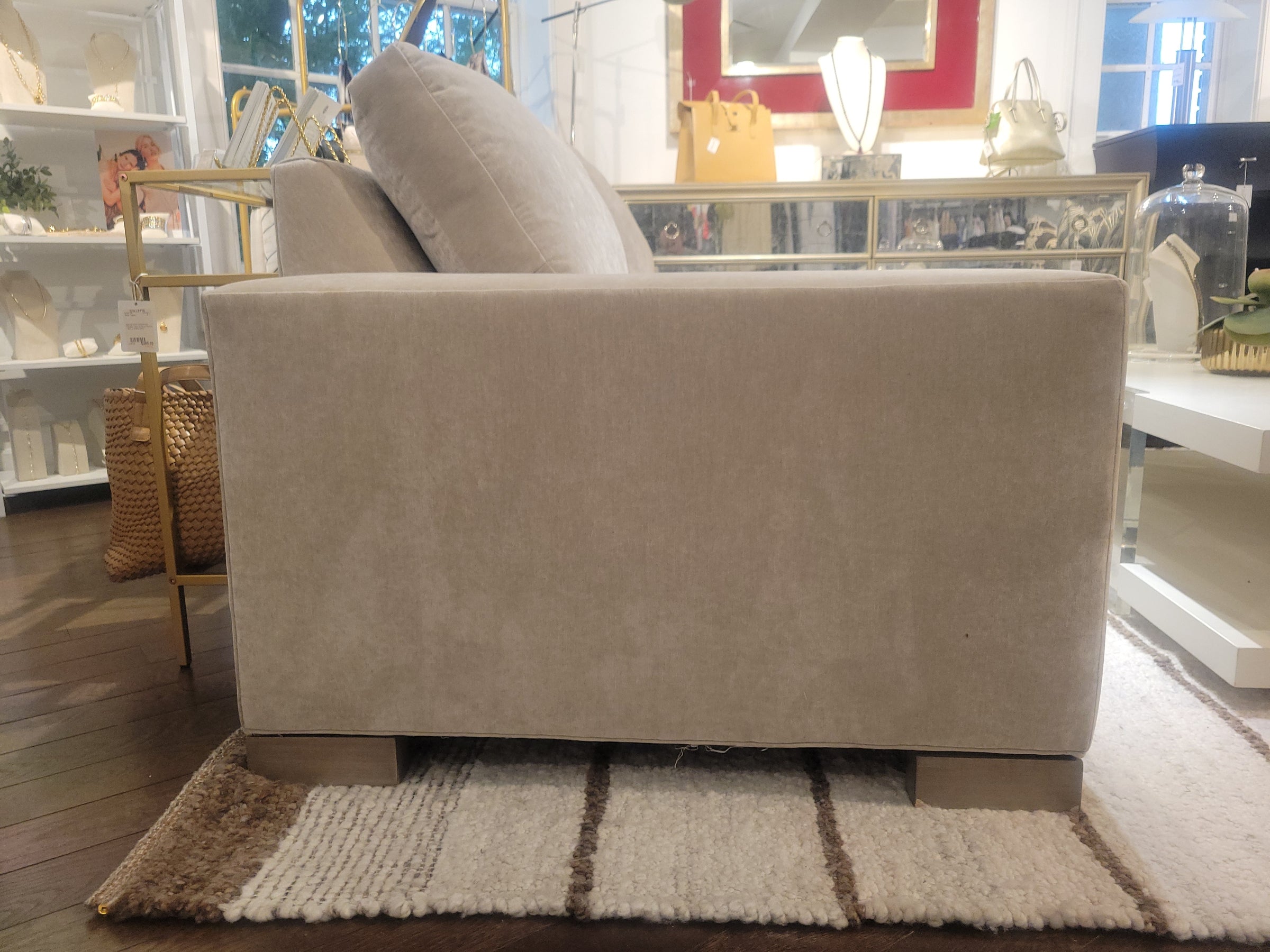 Gray Velvet Claremont Queen Sleeper Sofa by Vanguard