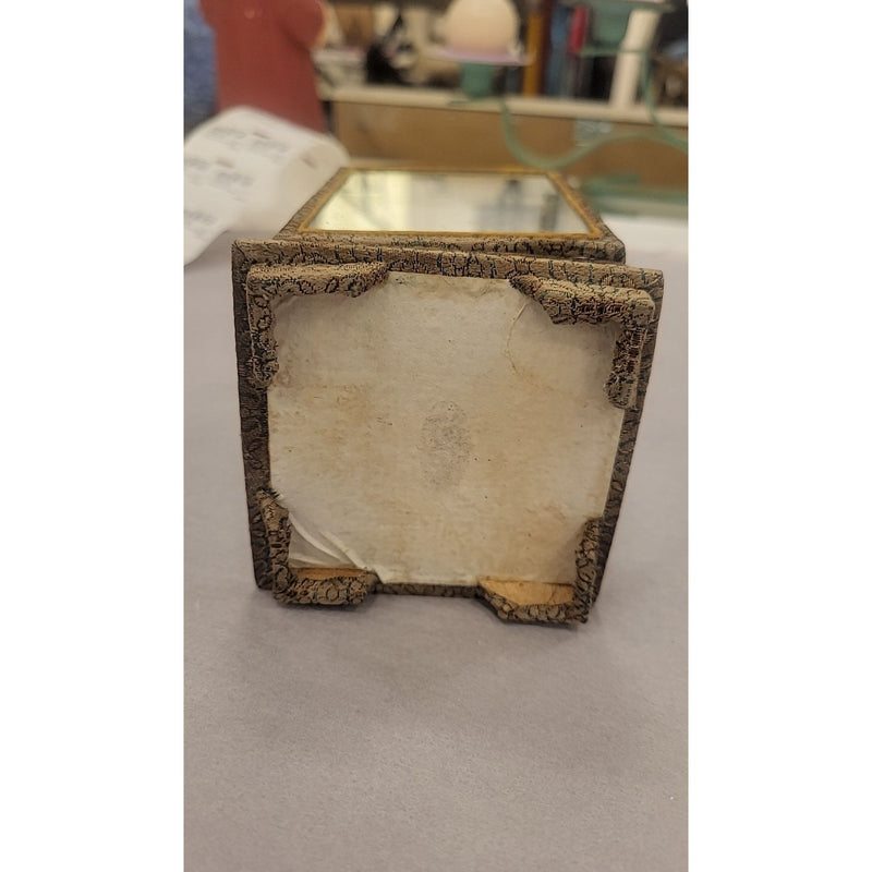 Chinese Painted Egg in Silk & Glass Case