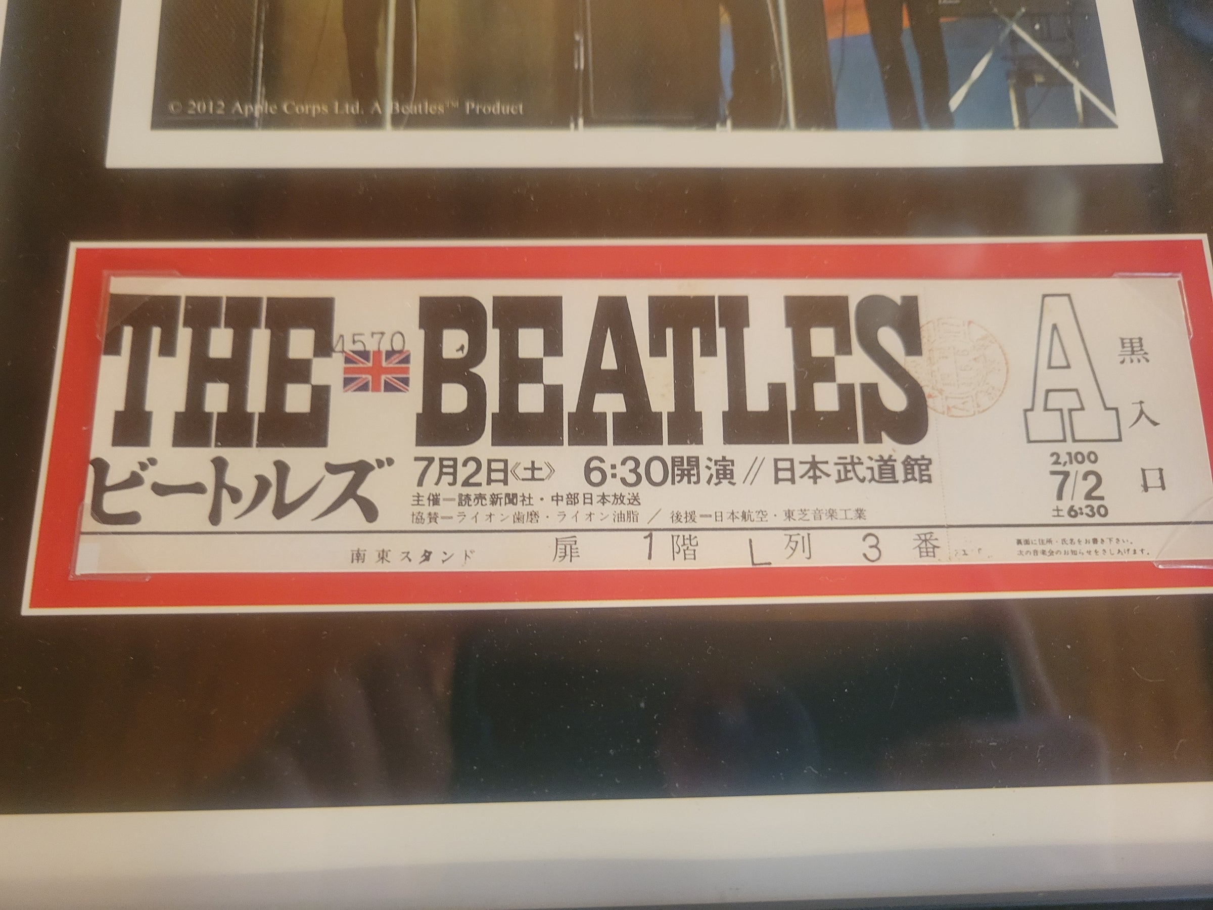 The Beatles Tokyo Concert Collection in Frame