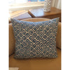 Custom Blue Diamonds on White Square Pillow