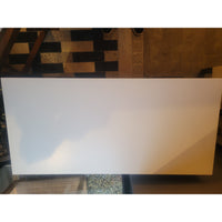 White 3-Drawer Dresser w/ Black Metal Hardware